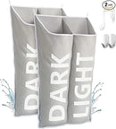 Hanging Laundry Hamper Bag XL 40x22", Space Saving over the Door Storage Bags, Behind the Door Hampers for Dirty Clothes & Wall Mounted Basket for Bathroom, Organizer for Small Room Spaces RV by CozyNest Decor