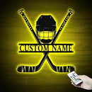 Personalized Field Hockey Wall Sign – Custom LED Name Light with Sticks & Ball, Neon Sign for Girls Room, Locker Room, Sports Fans, Team Gifts, Hockey Décor by CozyNest Decor