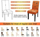 JQinHome Halloween Orange Dining Chair Slipcover, Spider Web Chair Covers Set of 4 ，High Stretch Washable Chair Protector Cover for Dining Room, Kitchen,Home Party,Wedding Ceremony(Orange, 4PC) by CozyNest Decor