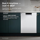 Kenmore 24" Built-in Stainless Steel Tub Dishwasher SmartWash, UltraWash, SmartDry Plus, MoreSpace Adjustable Rack and Leak Detect, Energy Star Certified, White by TinyTreasures Baby Boutique