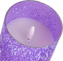Purple Flameless Candles with Remote and Timer, Flickering Real Wax Battery Operated Candles, Set of 3 LED Pillar Candles for Halloween Christmas Wedding Home Decor by CozyNest Decor