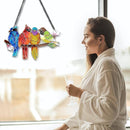 Stained Glass Window Hanging - Birds on A Branch Suncatcher for Window Doors Home Decoration, Valentine's Day Mother's Day Birthday Bird Lover Gifts for Women, Men, and Mom Grandma by TinyTreasures Baby Boutique
