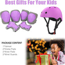 Kids Bike Helmet and Pads Set for Ages 2–14, CPSC Certified Adjustable Helmet with Knee Elbow Wrist Guards, for Skateboard, Scooter, Skating, Rollerblading, Multi-Sport Protective Gear by TinyTreasures Baby Boutique