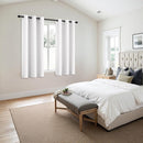 MIULEE Pure White Room Darkening Curtains for Bedroom Living Room 63 Inches Long 2 Panels, Thermal Insulated Energy Saving Drapes Solid Grommet Top Noise Reducing Window Treatments 40x63 Inch by TinyTreasures Baby Boutique