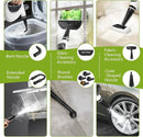 Pressurized Handheld Multi-Surface Natural Steam Cleaner with 12 pcs Accessories, Multi-Purpose Steamer for Home Use, Steamer for Cleaning Floor, Upholstery, Grout and Car (Grey) by TinyTreasures Baby Boutique