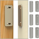 Ultra Thin Cabinet Magnets Door Catch, Adhesive Drawer Latch,Cabinet Magnetic Catch for Kitchen,Closet Door,Cupboard Wardrobe,Sliding Closure,No-Gap Design (White 4PCS) by TinyTreasures Baby Boutique