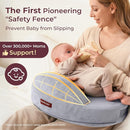 Momcozy Exclusive Memory Foam Nursing Pillow - Pioneering Safety Fence-Plus Size Breastfeeding Pillow for Ergonomic Comfort & Support-Easier and Healthier Nursing - Fit for All, Removable Cover by TinyTreasures Baby Boutique