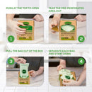 ANECO Compostable Trash Bags 4 Gallon (Flat-Top, 100 Count), Extra Strong for Medium Kitchen Garbage, OK Compost HOME & BPI Certified Compostable by GreenHaven Gardens