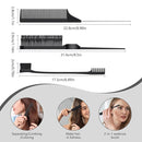 Curl Defining Brush, Curly Hair Brush, Slick Back Hair Brush, For Combing and Shaping Curls in All Hairstyles to Reduce Pulling (Black) by TinyTreasures Baby Boutique