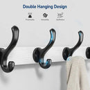 Tatub 20" Rustic Coat Rack Wall Mount with Shelf, Wall Hooks with Shelf, Heavy Duty Entryway Organizer Hangers for Hanging, Hat, Bag, Jacket for Bathroom, Living Room, Bedroom, White by CozyNest Decor
