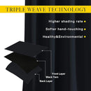 NICETOWN Blackout Curtains 63 inch Length 2 Panels Burg - Easy Care Solid Thermal Curtains Grommet Blackout Window Treatments for Bedroom/Kids Room (W52 x L63, Black) by TinyTreasures Baby Boutique