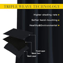 NICETOWN Black Out Curtain Panels - (52 inches by 120 Inch, Black, Set of 2) Home Decoration Thermal Insulated Solid Grommet Blackout Curtains/Drapes for Hall/Dining Room by TinyTreasures Baby Boutique