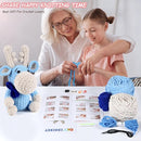 Crochet Animal Kit – 10in Adorable MOOSE, Amigurumi Crochet Kit For Intermediate Advanced level, Kids Knitting Kit with Detailed Videos Tutorials, Yarn, Crochet Hook, Best Gift For Crochet Lovers by TinyTreasures Baby Boutique