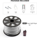 LED Rope Lights for Outside, 150Ft 360° Blue Solar Rope Lights Outdoor Waterproof, 643 LEDs 110V 8 Modes Remote Control Timer Christmas Rope Lights for Party Holiday Garden Decoration (Blue) by GreenHaven Gardens