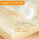 CHENYA Clear Edge Protector Strip Sharp Edge Wrap Cover Tape,0.8 in x 13.12 FT,Self Adhesive Protective Bumper Guards for Cabinet Door Desk Glass Table Bed Furniture, Kitchen Countertop, Waterproof by TinyTreasures Baby Boutique