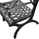 Ornate Traditional Outdoor Cast Aluminum Black Patio Dining Chair by GreenHaven Gardens
