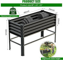 Raised Garden Bed with Legs, 48×24×32in Large Metal Elevated Raised Planter Box,600lb Capacity with Drainage Holes for Vegetables Lawn Green Flowers, Fruits, Terrace by GreenHaven Gardens