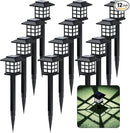 Solar Garden Outdoor Lights 12 Pack,Outdoor Landscape Lights Solar Waterproof Garden LED Lights for Pathway Patio Driveway Walkway Porch, Auto On/Off (Warm Light) by GreenHaven Gardens
