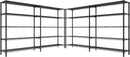 REIBII 70" W Storage Shelves Heavy Duty Load 1600LBS, Metal Shelving 5-Tier Wire Shelving Unit Metal Shelves for Storage Adjustable Shelving Rack for Pantry Kitchen 70" W*15.8" D*72.4" H, 2 Pack by CozyNest Decor