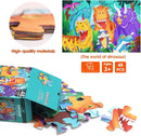 Jumbo Floor Puzzle for Kids Dinosaur Jigsaw Large Puzzles 48 Piece Ages 3-6 for Toddler Children Learning Preschool Educational Intellectual Development Toys 4-8 Years Old Easter Gift for Boy and Girl by TinyTreasures Baby Boutique