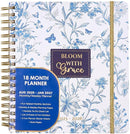 Votum August 2025 to January 2027 Large Back to School Academic Planner- Daily, Weekly & Monthly Organizer with Pens, Stickers, Sticky Notes, and a Sturdy Cover - Bloom with Grace by TinyTreasures Baby Boutique