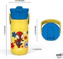 Zak Designs Harmony Marvel Spidey and His Amazing Friends Kid Water Bottle for Travel or At Home, 14oz Recycled Stainless Steel is Leak-Proof When Closed and Vacuum Insulated (Spiderman) by TinyTreasures Baby Boutique
