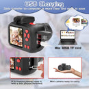Temodu Kids Camera, Best Birthday Festival Toys Gifts for Girls Boys Age 3 4 5 6 7 8 9 10 11 12 Year Old, Digital Camera for Kids with Video, Toy Camera Toddler Camera for Girls with 32GB Card - Black by TinyTreasures Baby Boutique