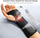 FREETOO Carpal Tunnel Wrist Brace Night Support Fit Right Hand for Work, Pain Relief Wrist Splint for Tendonitis, Arthritis, Sprain, Fit Women and Men, Wrist Immobilizer for Sleeping (S/M, Black/Grey) by CozyNest Decor