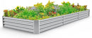 Land Guard 12×4×1ft Galvanized Raised Garden Bed Kit for Vegetables, Galvanized Super Large Metal Planter Raised Garden Boxes Outdoor(359 Gallon Capacity)… by GreenHaven Gardens