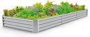 Land Guard 12×4×1ft Galvanized Raised Garden Bed Kit for Vegetables, Galvanized Super Large Metal Planter Raised Garden Boxes Outdoor(359 Gallon Capacity)… by CozyNest Decor