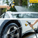 FANHAO Heavy Duty Fireman's Hose Nozzle, Metal Water Nozzle with 8 Spray Patterns, High Pressure Garden Hose Sprayer with Lever Control and Non-Slip Grip to Water Plants & Lawns, Wash Cars & Clean by GreenHaven Gardens
