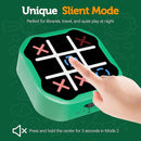 3 in 1 Electronic Tic Tac Toe Game, Handheld Digital Tic Tac Toe Bolt Game with Silent Mode, Portable Learing Toy Gift for Kids & Adults, Green(One Pack) by TinyTreasures Baby Boutique