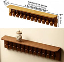 Wall Mounted Piano Key Hanger | Flip Style Hook | Entrance Wall Art Hook, Made of Oak Wood (3 Times Painted, 4 Times Polished) (Tray Walnut, 12Hooks) by CozyNest Decor
