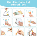 Baby Musical Instruments Set Wooden Montessori Toys for Toddlers 1-3 Percussion Instruments Set Modern Boho Music Toys for Kids Preschool Educational. by TinyTreasures Baby Boutique