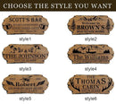 Personalized Cabin Sign - Rustic Wood Welcome Sign for Outdoor & Home Wall Decor - Customizable Farmhouse Decor, Backyard Sign & 3D Carving Wood Sign.3D carved decorative wooden plaques. by CozyNest Decor