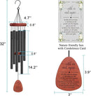 Memgift Memorial Wind Chime for Outside - Sympathy Gift for Loss of Loved One, Outdoor Keepsake in Memory of Family, Weather-Resistant Garden Decor by CozyNest Decor