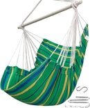ADVOKAIR Hammock Chair Swing (500 lbs Max) - Hanging Hammock Chair Rope Swing Indoor for Bedroom, Outdoor, Patio, Bedroom, Porch, Deck - Sturdy Steel Bar with Anti-Slip Safety Rings by GreenHaven Gardens