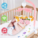 Baby Crib Mobile with Music and Lights, Mobile for Crib with Remote Control, Rotation, Starlight Projection, Crib Toys for Babies Boys Girls(Pink) by TinyTreasures Baby Boutique