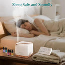 ASAKUKI Essential Oil Diffuser 700ml, Ultrasonic Aromatherapy Humidifier with Top 6 Essential Oils Set, 7 LED Colors, Timer & Auto-Off, Large Room Diffuser by CozyNest Decor