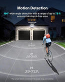 Olafus 180W Motion Sensor Outdoor Lights, 18000lm Dusk to Dawn LED Flood Lights Outdoor Wired, 6500K Daylight Motion Lights for Outside, IP65 Waterproof Exterior Security Light, Black by GreenHaven Gardens