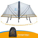 Orzbow Universal Mosquito Net for Stroller, Baby Bug Net with Two-Way Zippers & Storage Bag, Breathable & Foldable Mosquito Netting for Strollers, Car Seat, Bassinet, Portable Mini Crib, Dark Grey by TinyTreasures Baby Boutique