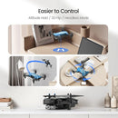 DEERC D20 Mini Drone with Camera for Kids, Remote Control Toys Gifts for Boys Girls with Voice Control, Gestures Selfie, Altitude Hold, Gravity Control, One Key Start, 3D Flips 2 Batteries, Blue by TinyTreasures Baby Boutique