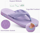 KuaiLu Flip Flops for Women with Arch Support Yoga Mat Comfortable Summer Beach Walking Thong Cushion Sandals Slip On Indoor Outdoor by TinyTreasures Baby Boutique