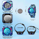 Kids Watch,Boys Watch for 3-15 Year Old Boys,Digital Sport Outdoor Multifunctional Chronograph LED 50 M Waterproof Alarm Calendar Analog Watch for Children with Silicone Band,Kids Gift by TinyTreasures Baby Boutique