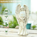Angel Statues for Garden-Garden Angels Outdoor Statue - Solar Angels Figurines Holding Glass Ball for Outdoor Decor or Housewarming Gift by GreenHaven Gardens