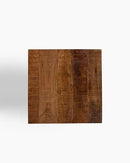 Modern Hand Made One-of-a-Kind Carved Mango Wood End Table, Farmhouse Side Table,Farmhouse End Table,Living Room,Bedroom, Accent Table, Contemporary Architectural Designed Natural by CozyNest Decor