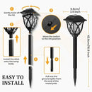 GIGALUMI Solar Lights Outdoor Waterproof, 8 Pack LED Solar Garden Lights, Outdoor Decorations, Garden Decor for Yard, Patio, Landscape, Planter, Walkway (Warm White) by CozyNest Decor