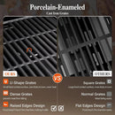 Sophia & William 4-Burner Gas BBQ Grill with Side Burner and Porcelain-Enameled Cast Iron Grates, 42,000BTU Propane Grills Outdoor Cooking Barbecue Grill Cabinet Style, Golden by GreenHaven Gardens