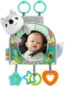Car Seat Toy, Car Mirror for Baby, Baby Mirror for Car, Baby Car Mirror for Baby Rear Facing, Travel Baby Activity Center with Hanging Engaging Toys for infants Babies 0-6-12-18 Months Boy Girl by TinyTreasures Baby Boutique