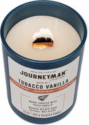 Journeyman Collection Candle, 15oz, Wooden Wick, Tobacco Vanilla, Large Painted Jar by CozyNest Decor